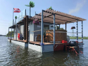 Houseboat on the water